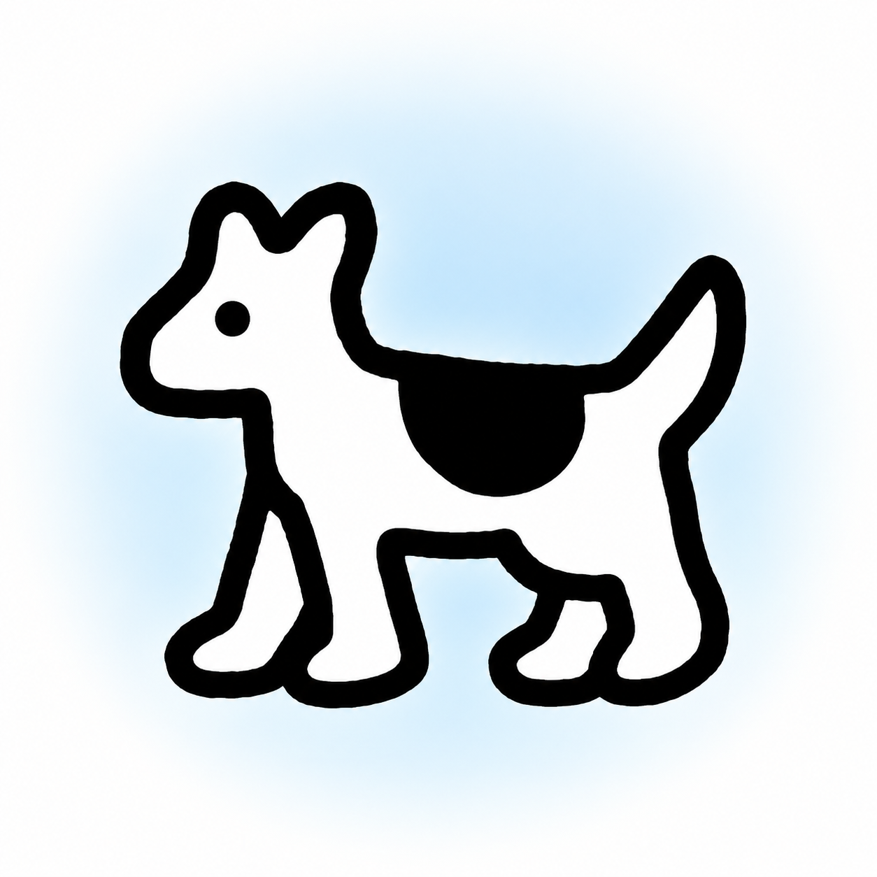 Clarus the Dogcow, a simple black and white Macintosh character